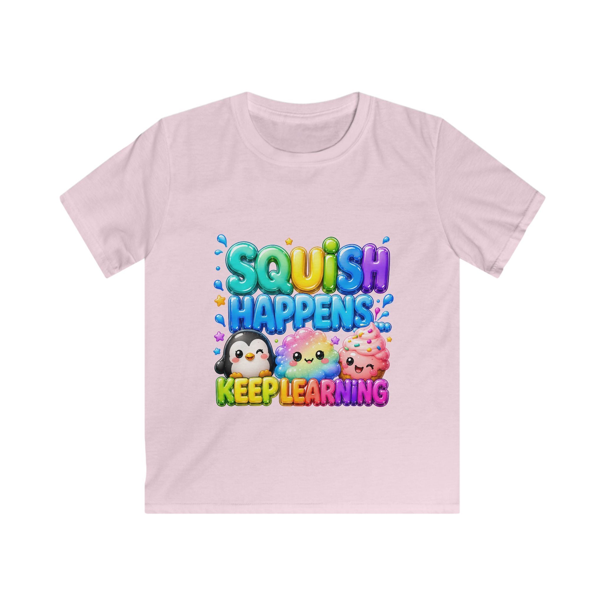 "SQUiSH HAPPENS, KEEP LEARNING" Kids Graphic T-shirt