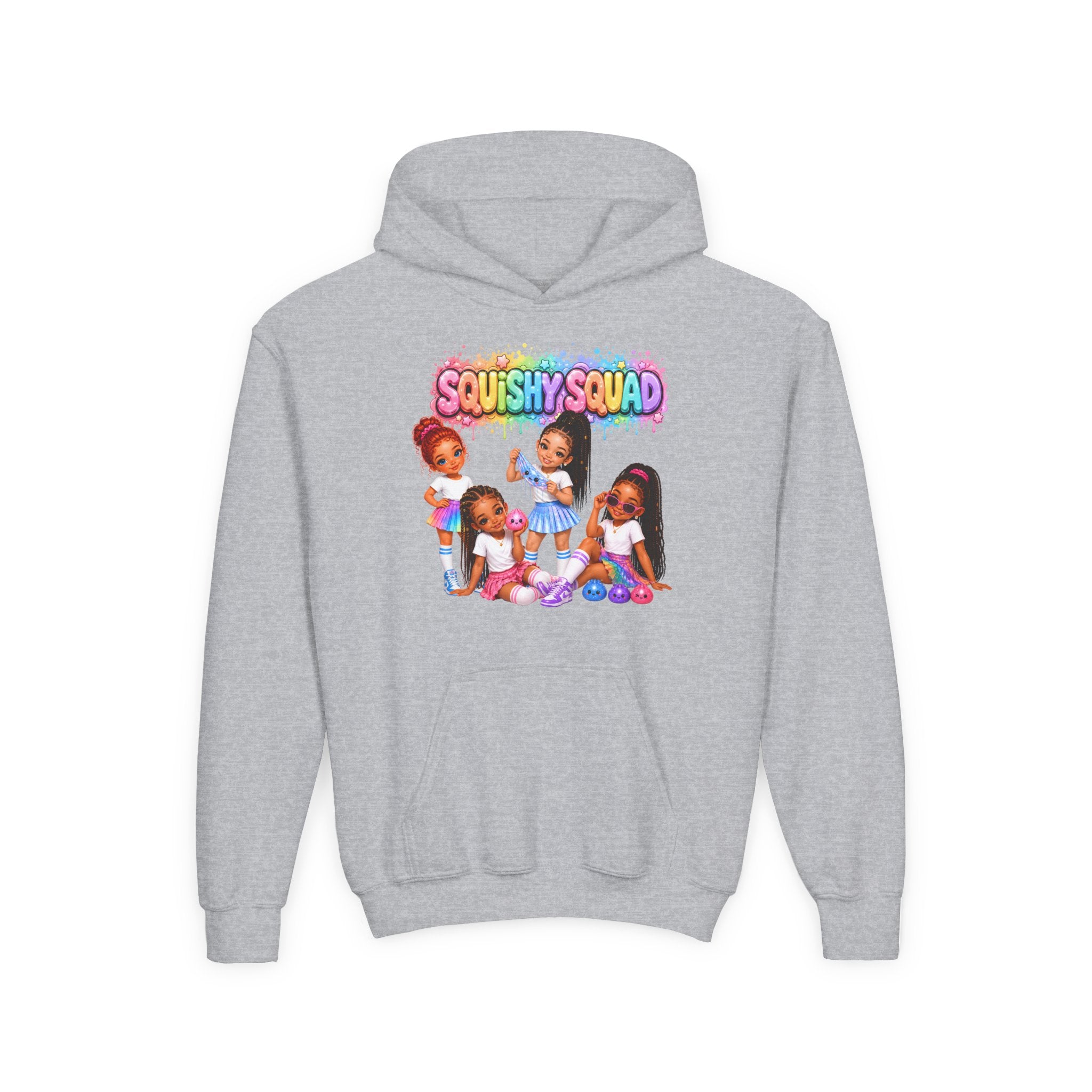 Girls' "SQUiSHY SQUAD" - Kids Pullover Hoodie