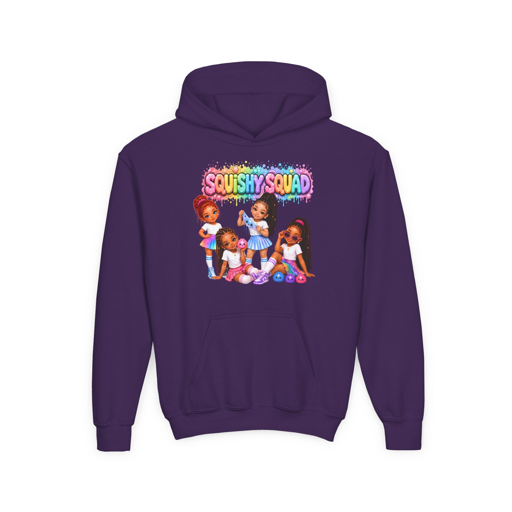 Girls' "SQUiSHY SQUAD" - Kids Pullover Hoodie