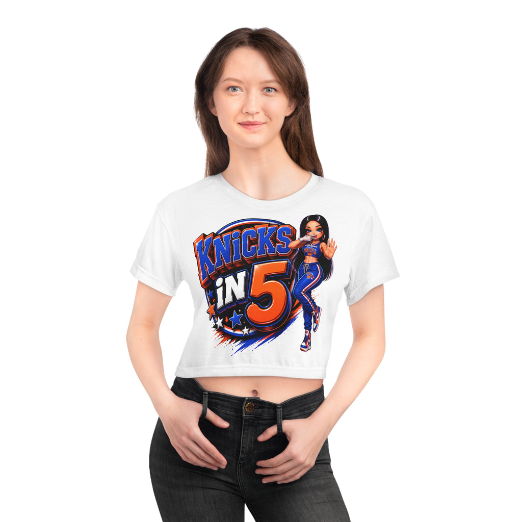 Women's Crop Tee — NYC Basketball Fan Top
