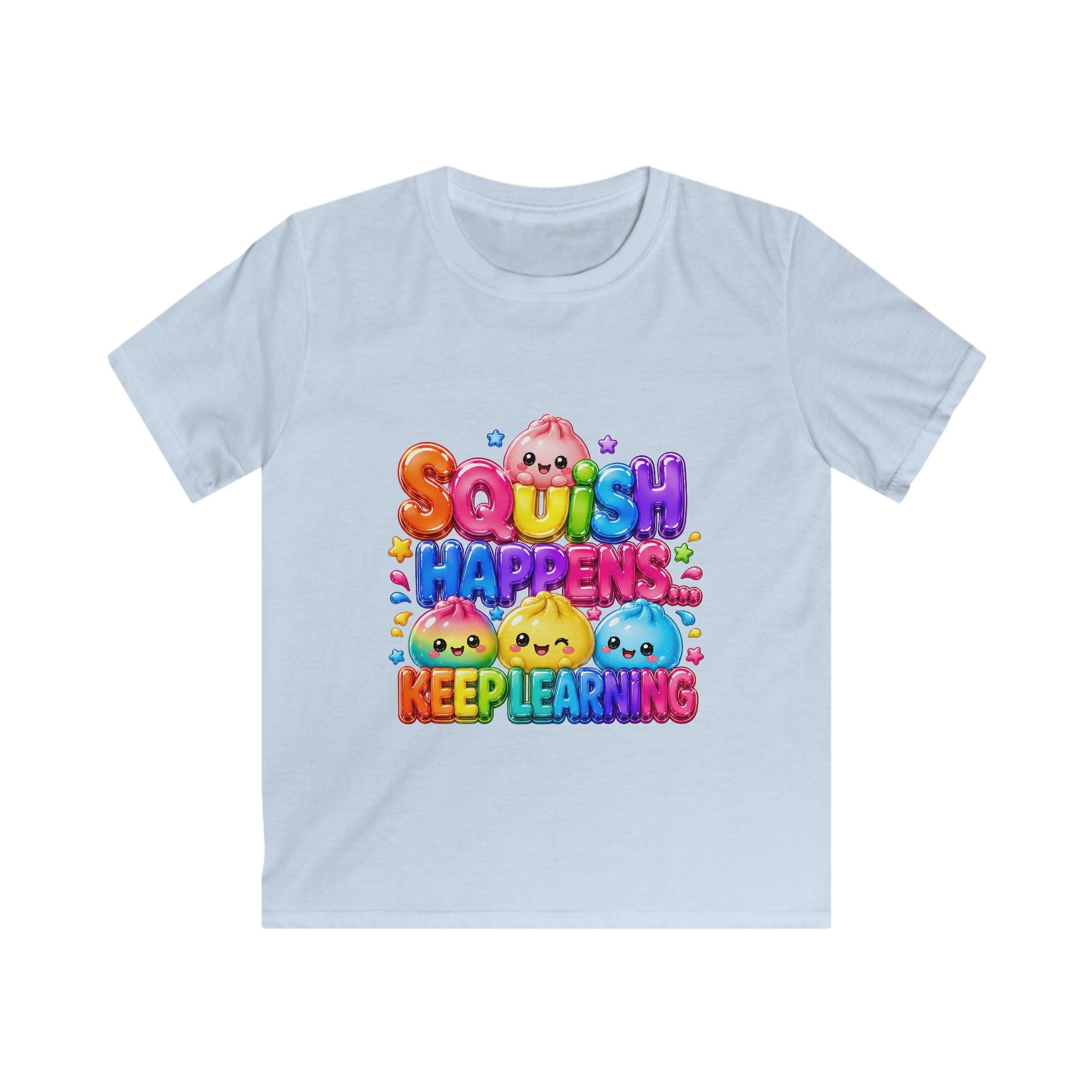 "SQUiSH HAPPENS, KEEP LEARNING" Kids Graphic T-Shirt