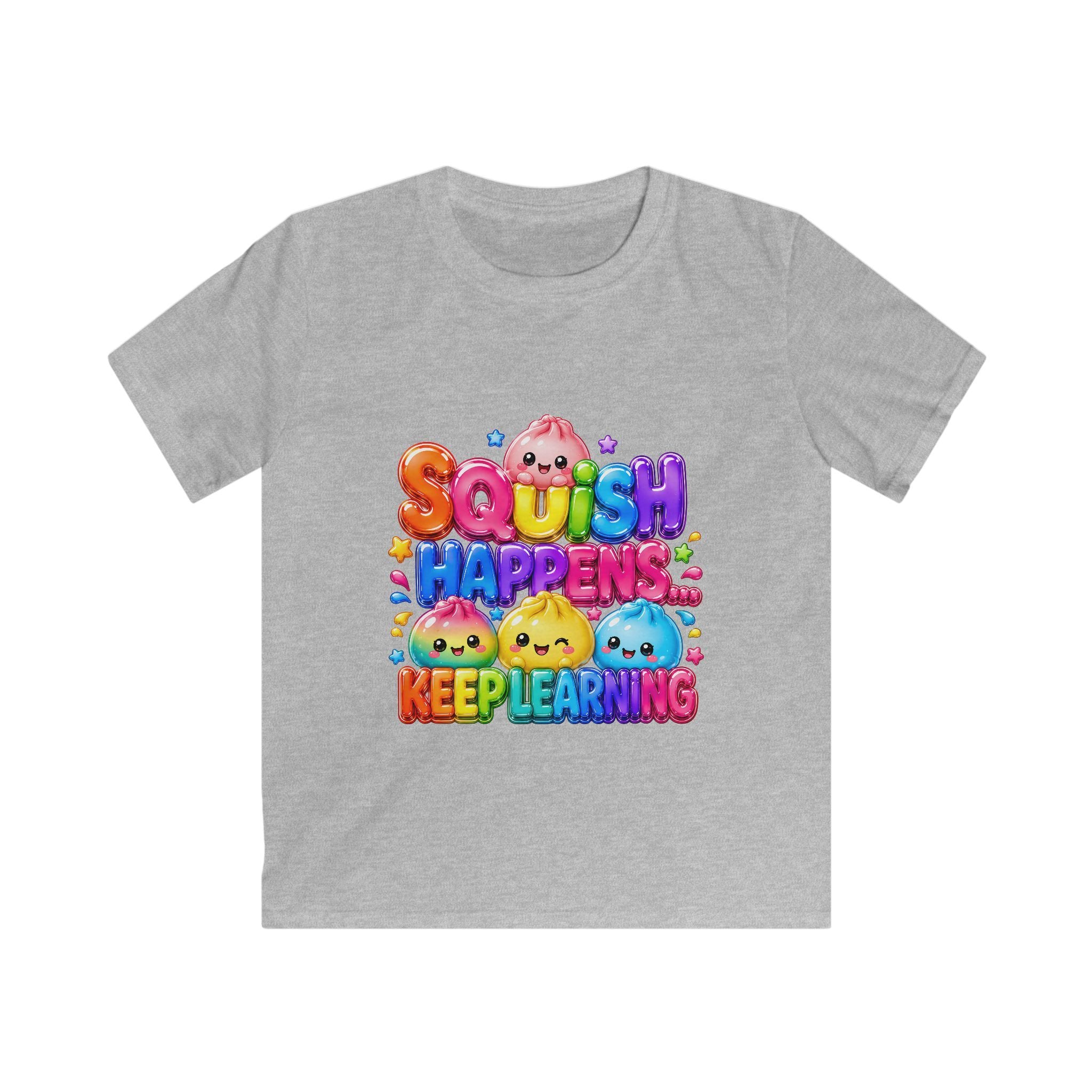 "SQUiSH HAPPENS, KEEP LEARNING" Kids Graphic T-Shirt
