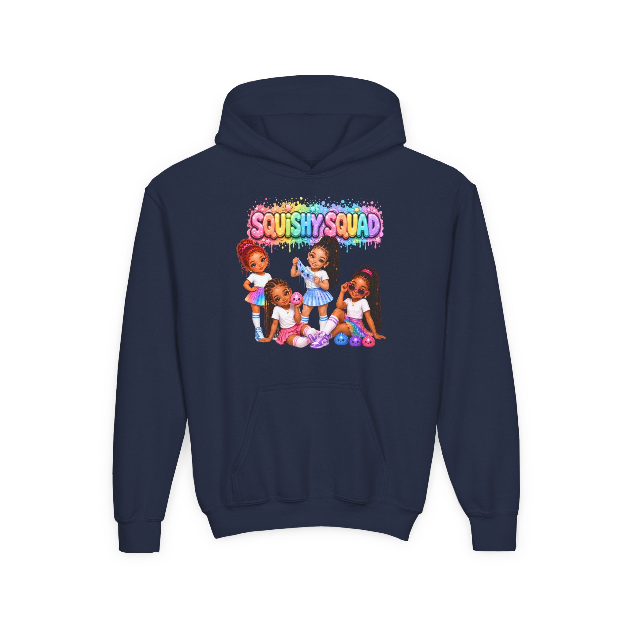 Girls' "SQUiSHY SQUAD" - Kids Pullover Hoodie