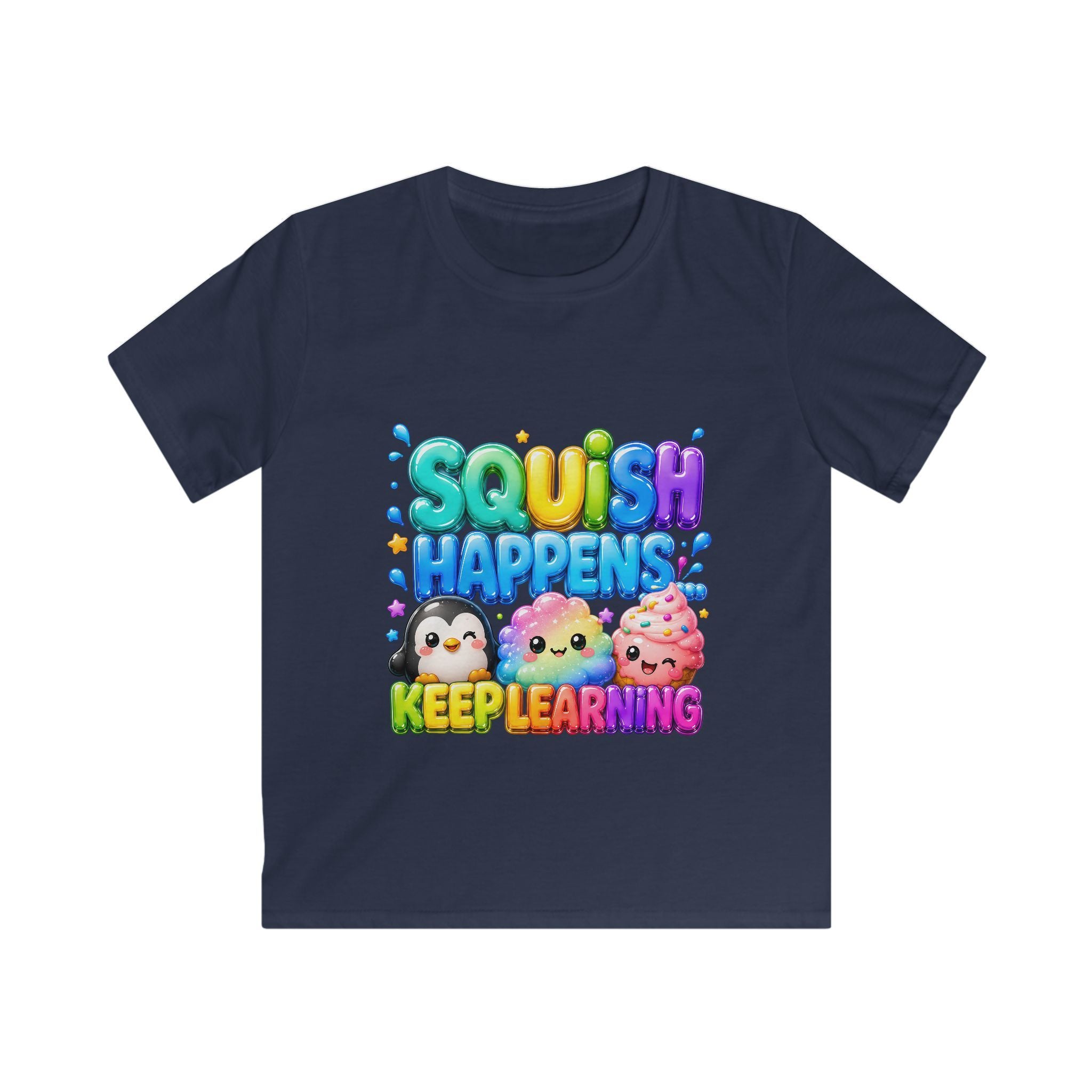 "SQUiSH HAPPENS, KEEP LEARNING" Kids Graphic T-shirt