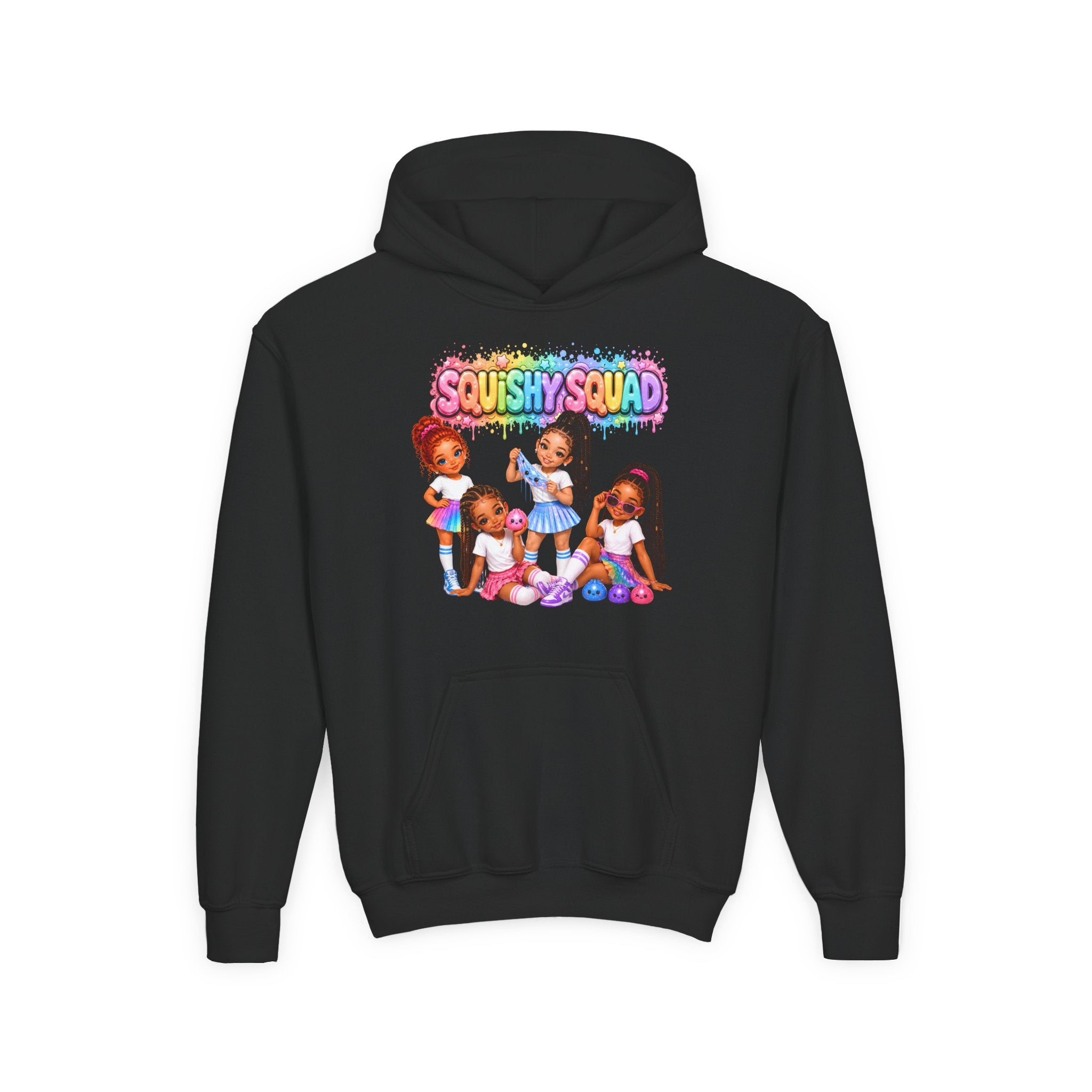 Girls' "SQUiSHY SQUAD" - Kids Pullover Hoodie