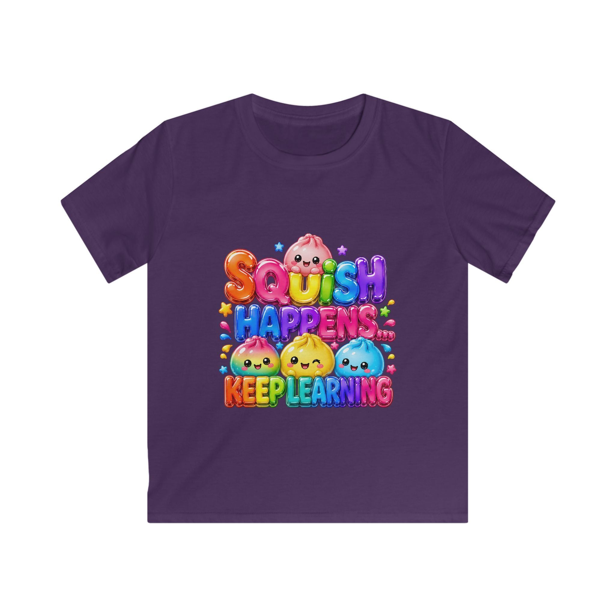 "SQUiSH HAPPENS, KEEP LEARNING" Kids Graphic T-Shirt