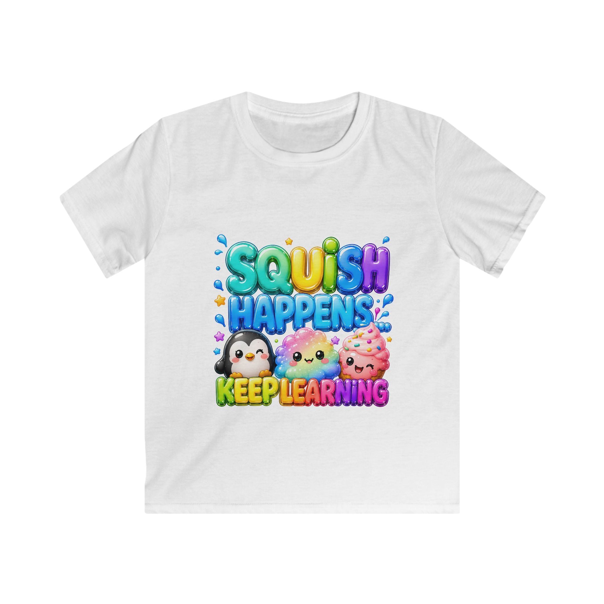 "SQUiSH HAPPENS, KEEP LEARNING" Kids Graphic T-shirt
