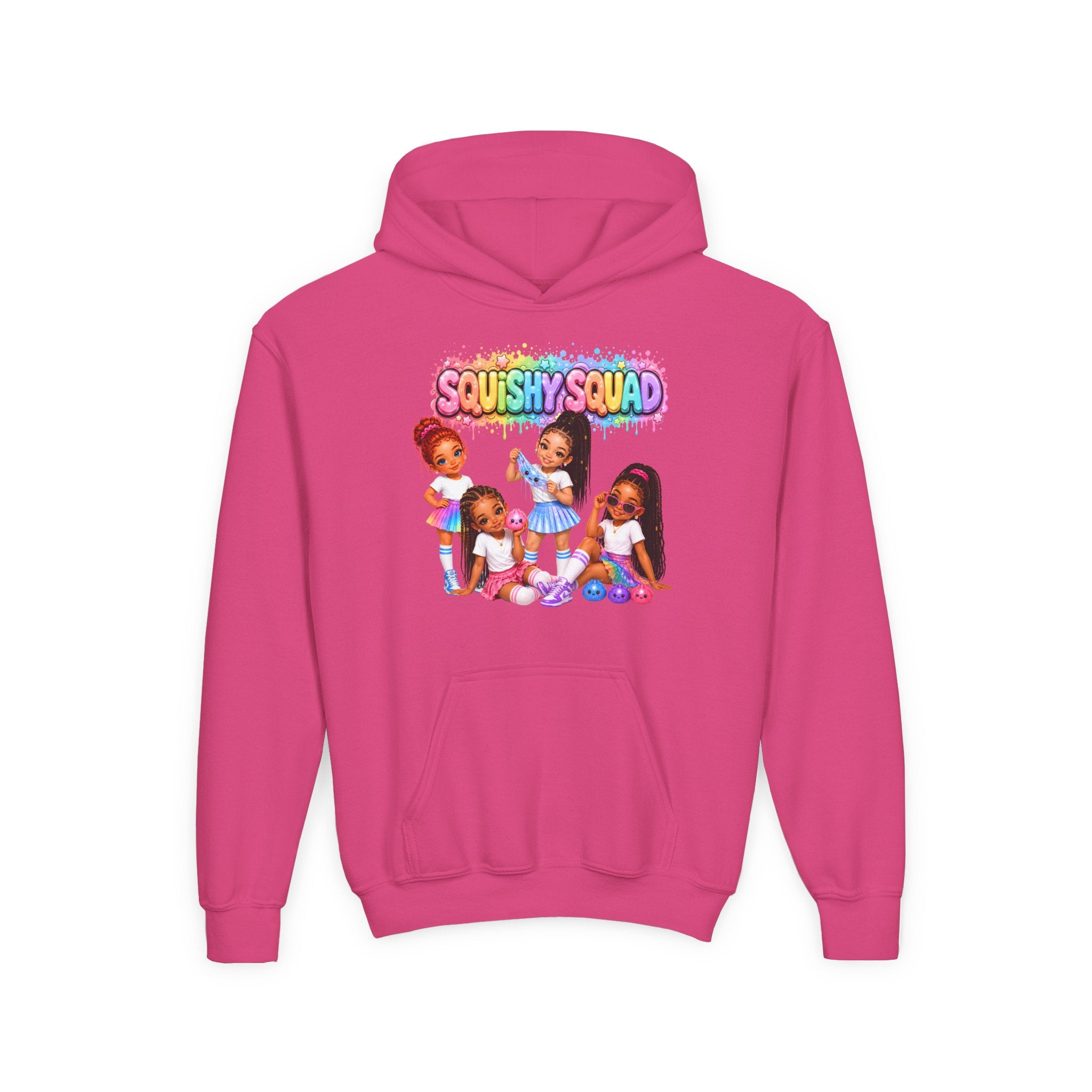 Girls' "SQUiSHY SQUAD" - Kids Pullover Hoodie