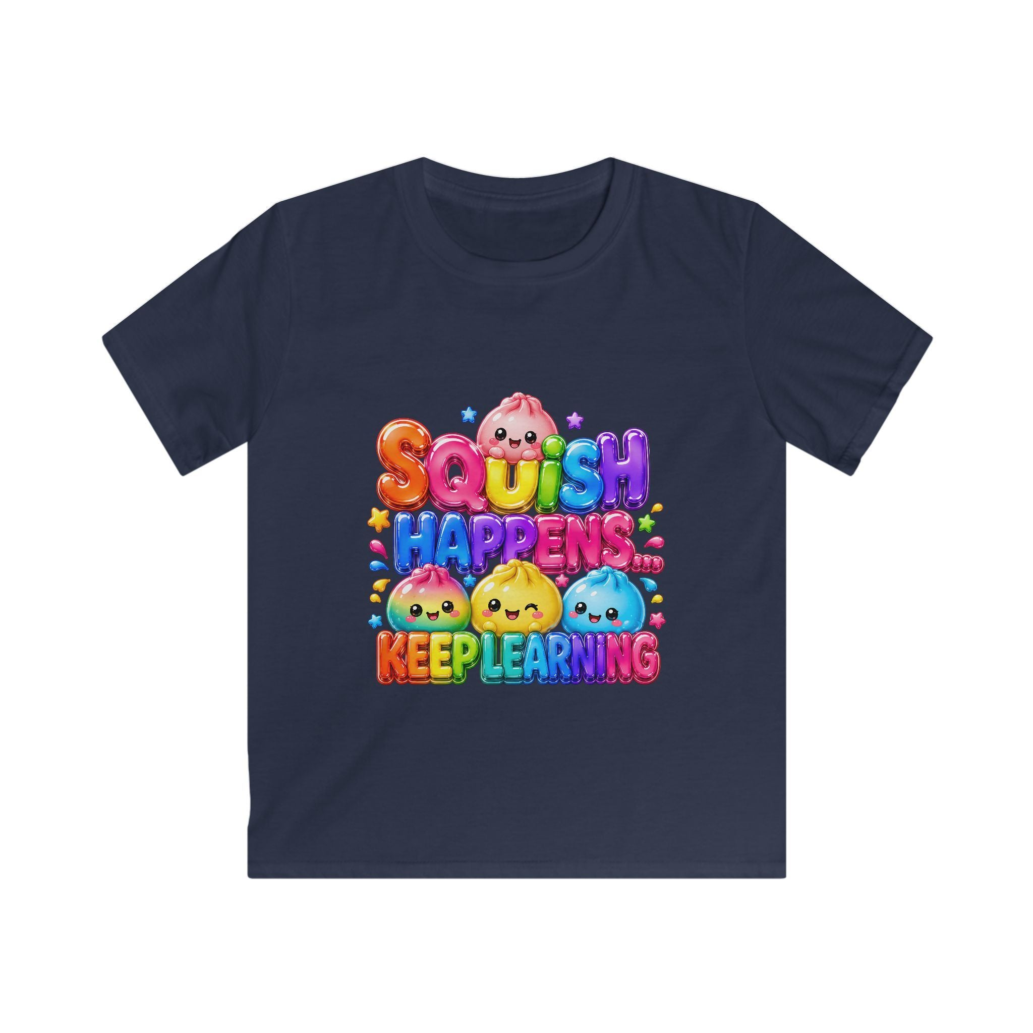 "SQUiSH HAPPENS, KEEP LEARNING" Kids Graphic T-Shirt