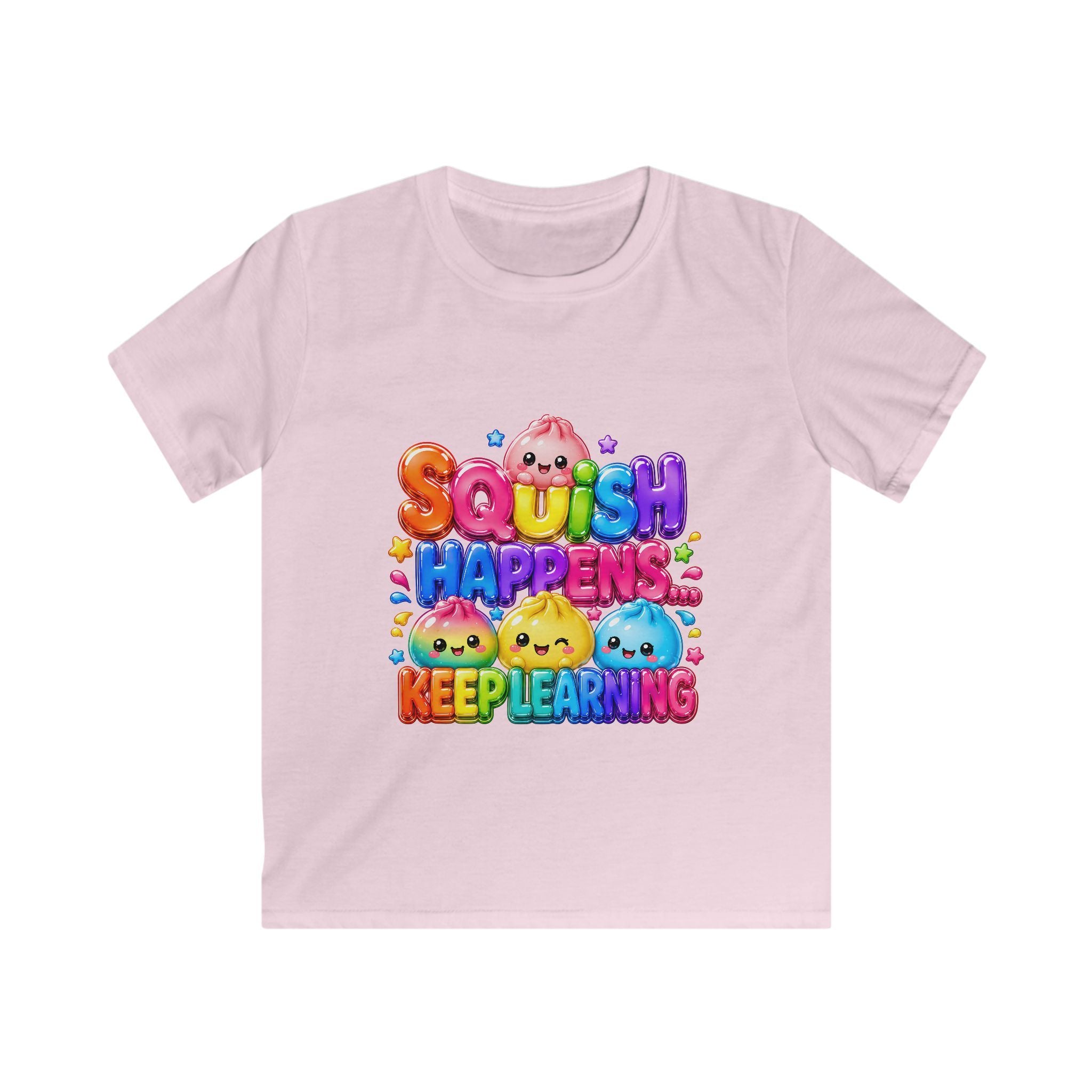 "SQUiSH HAPPENS, KEEP LEARNING" Kids Graphic T-Shirt