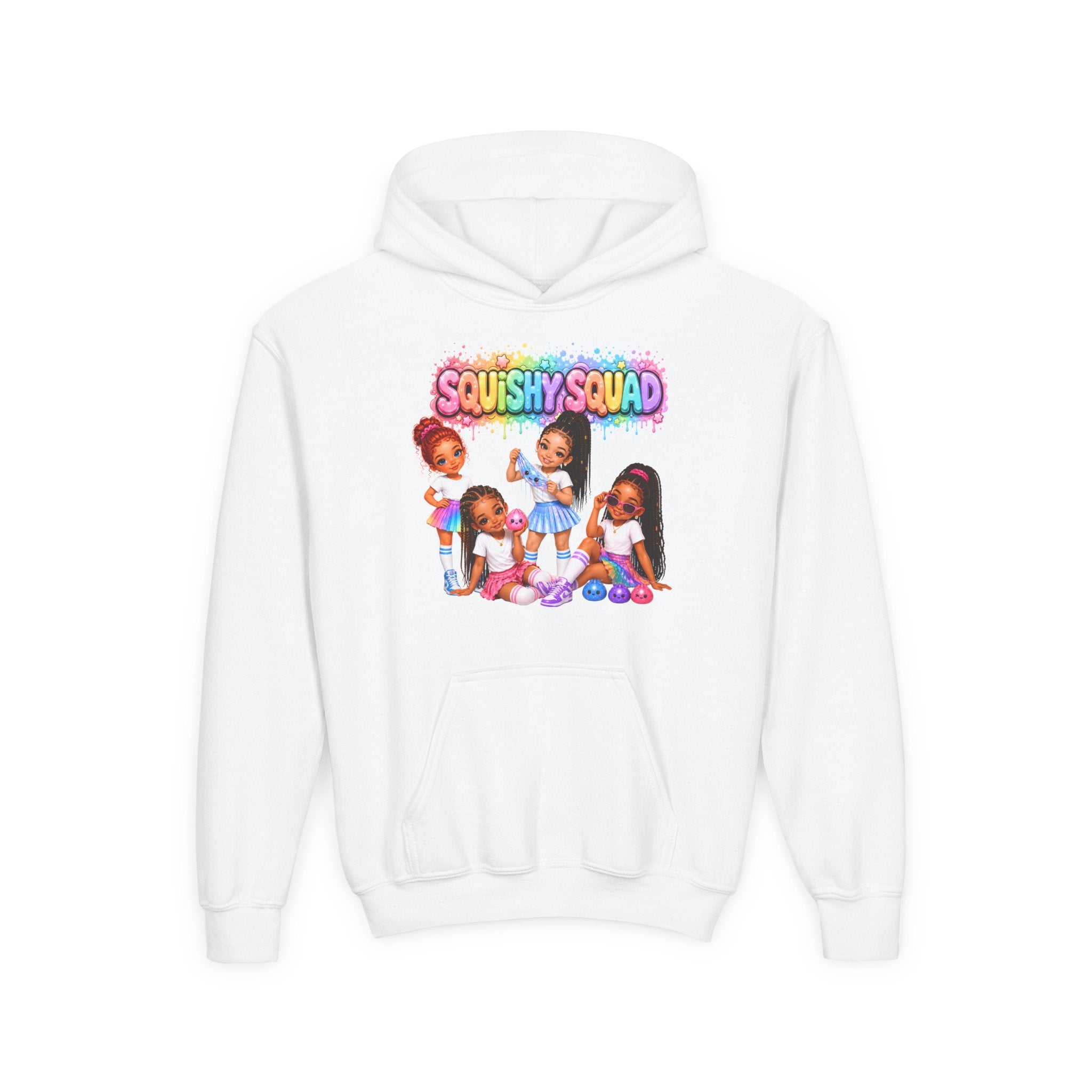 Girls' "SQUiSHY SQUAD" - Kids Pullover Hoodie