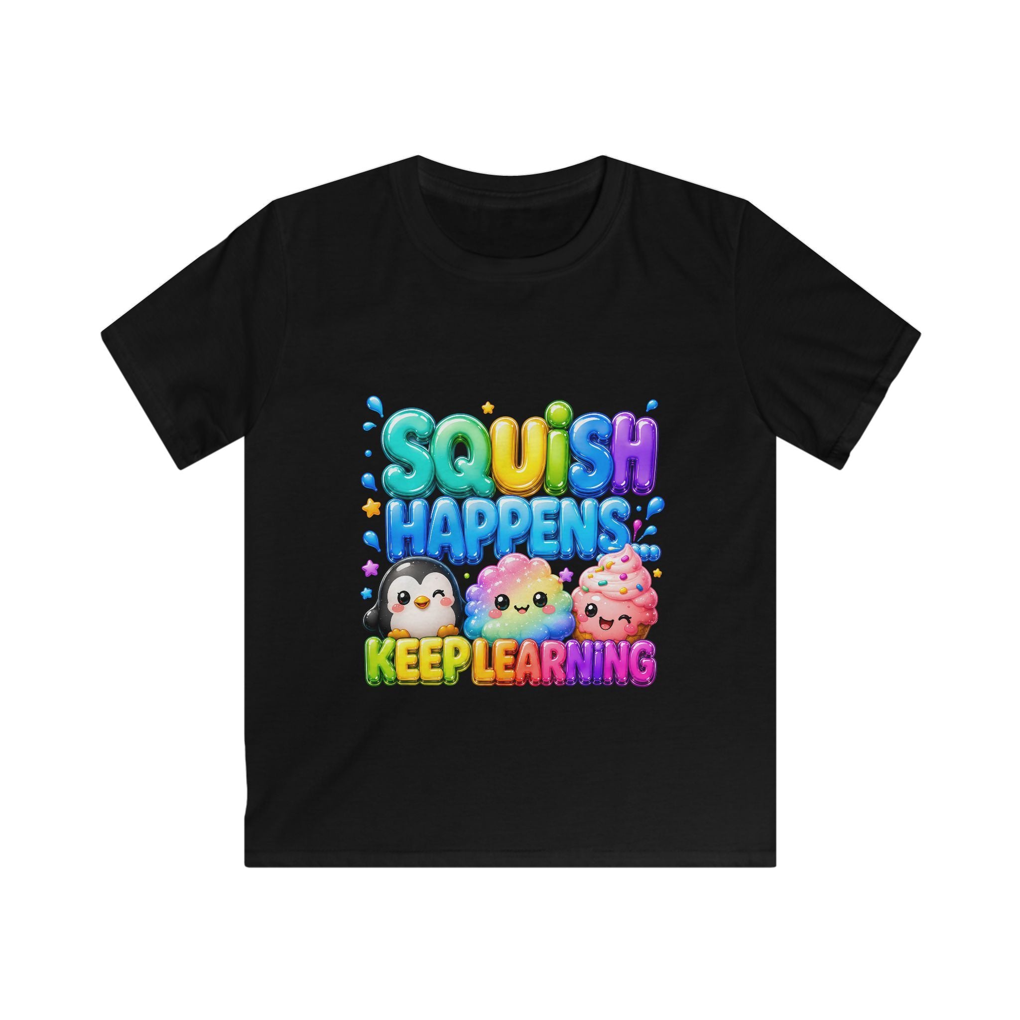 "SQUiSH HAPPENS, KEEP LEARNING" Kids Graphic T-shirt