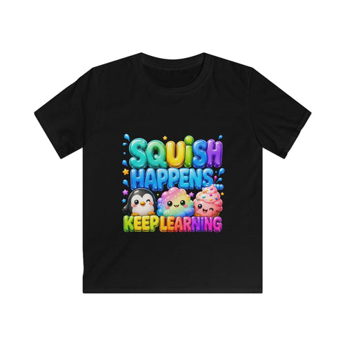 "SQUiSH HAPPENS, KEEP LEARNING" Kids Graphic T-shirt