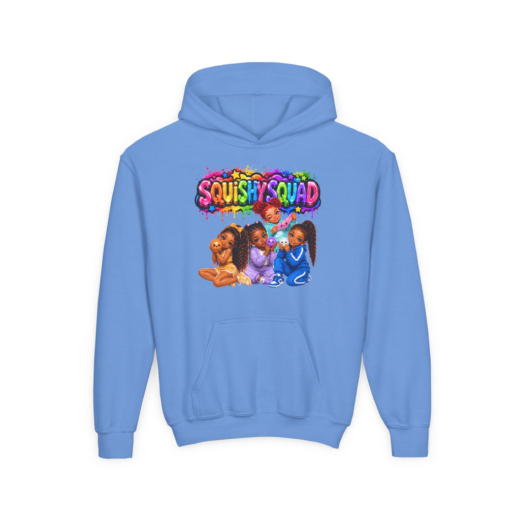 "SQUiSHY BESTIES" Hoodie — Cute Girls' Graphic Hooded Sweatshirt