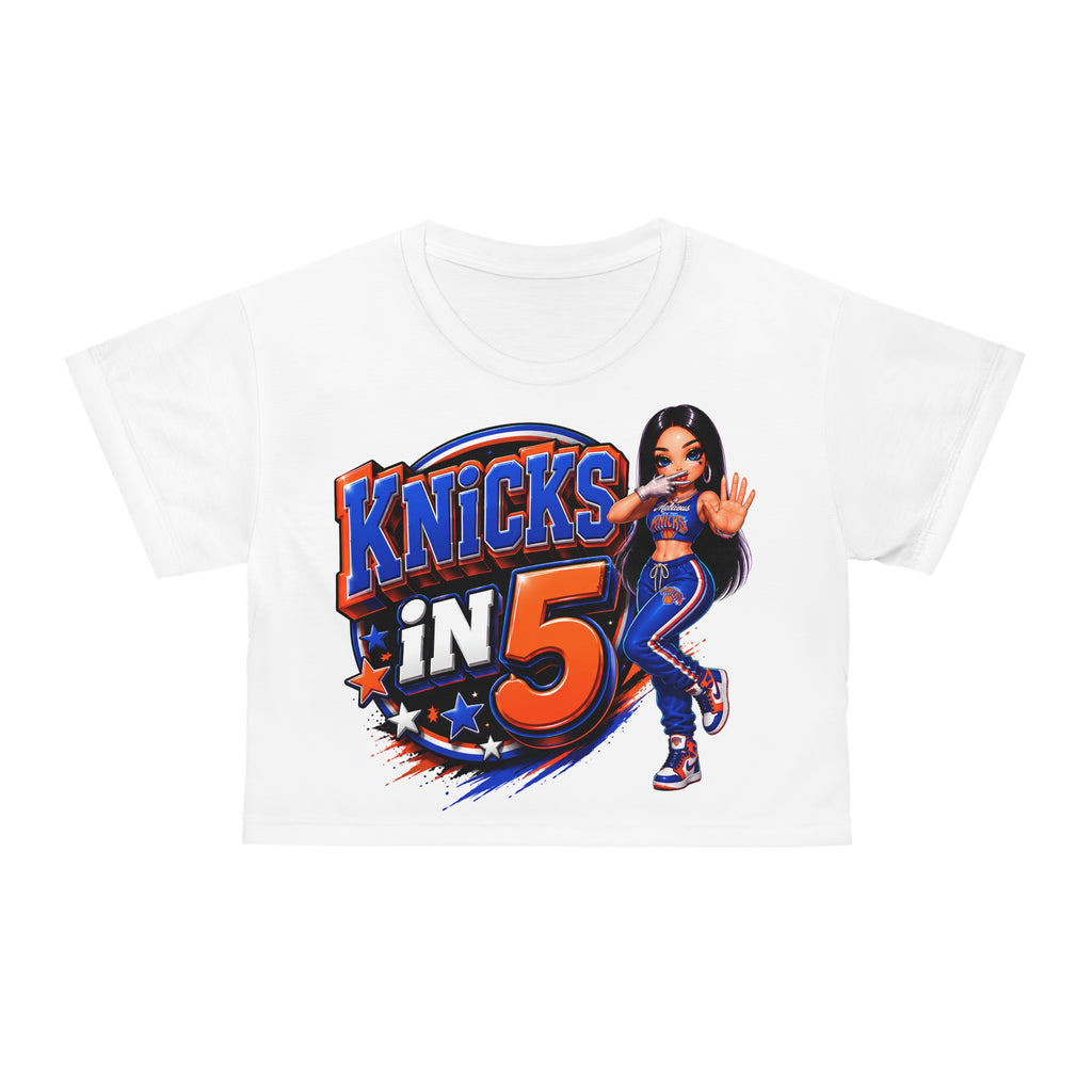 Women's Crop Tee — NYC Basketball Fan Top