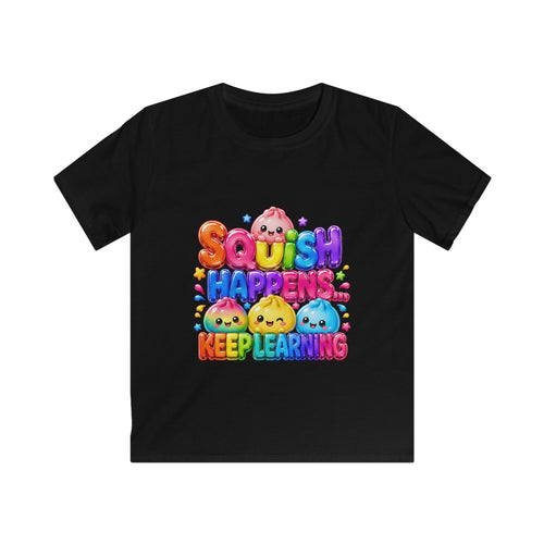 "SQUiSH HAPPENS, KEEP LEARNING" Kids Graphic T-Shirt