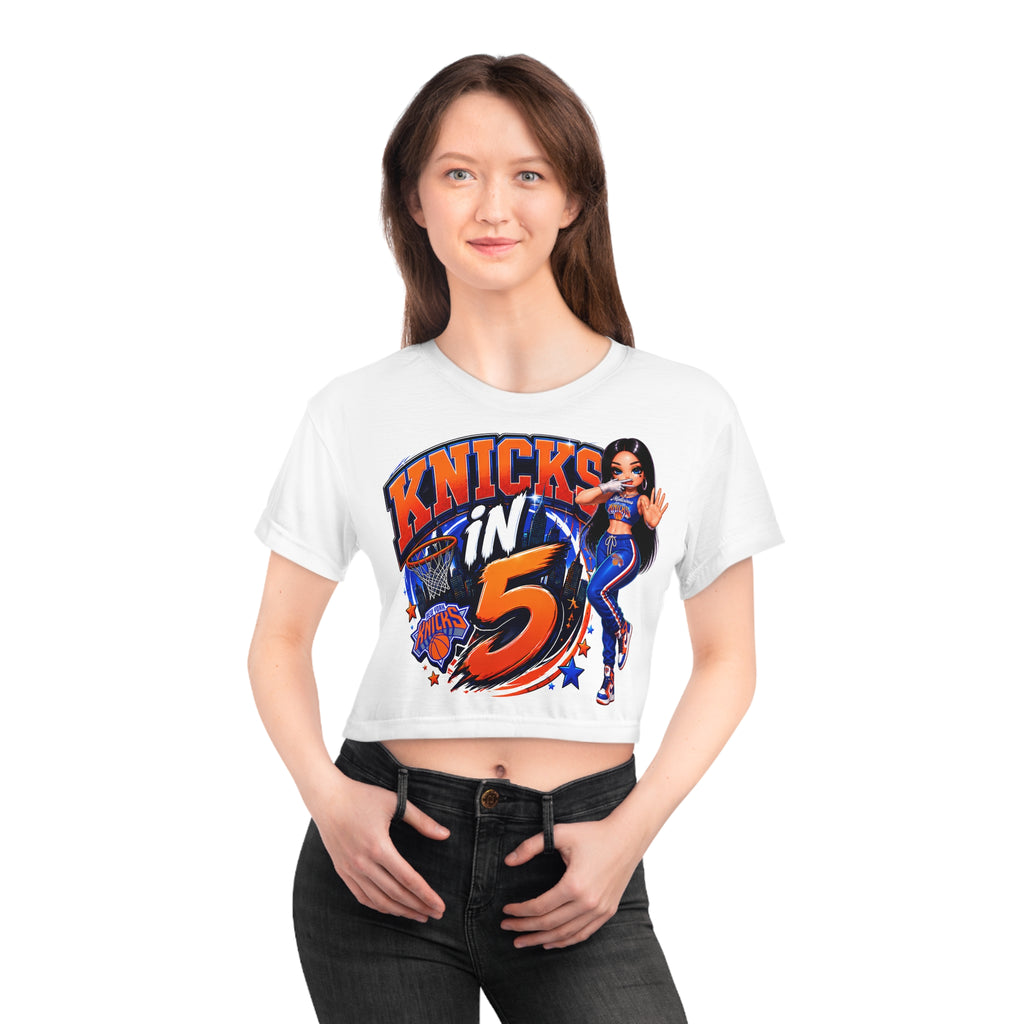 Women's Crop Tee — NYC Basketball Fan Shirt