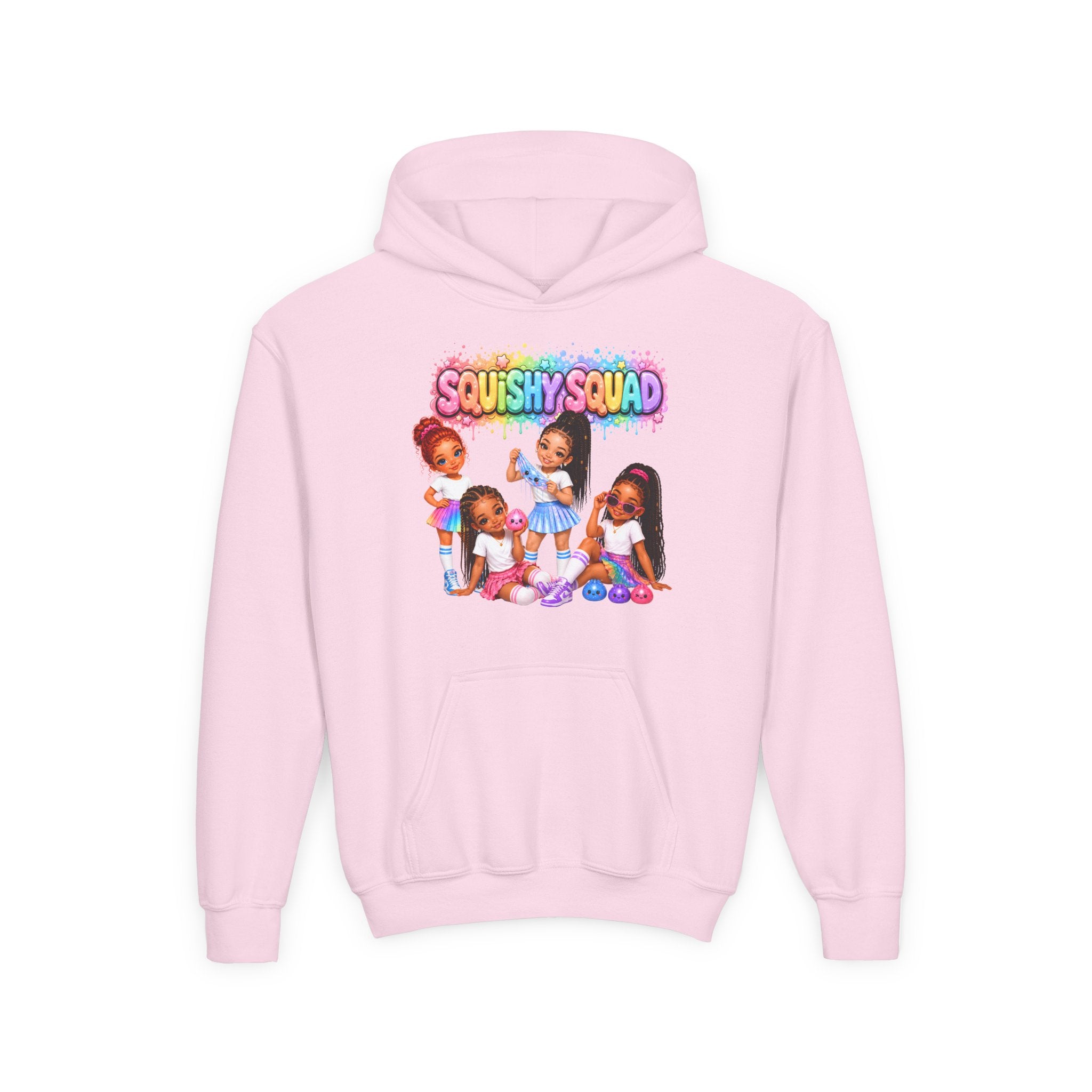 Girls' "SQUiSHY SQUAD" - Kids Pullover Hoodie