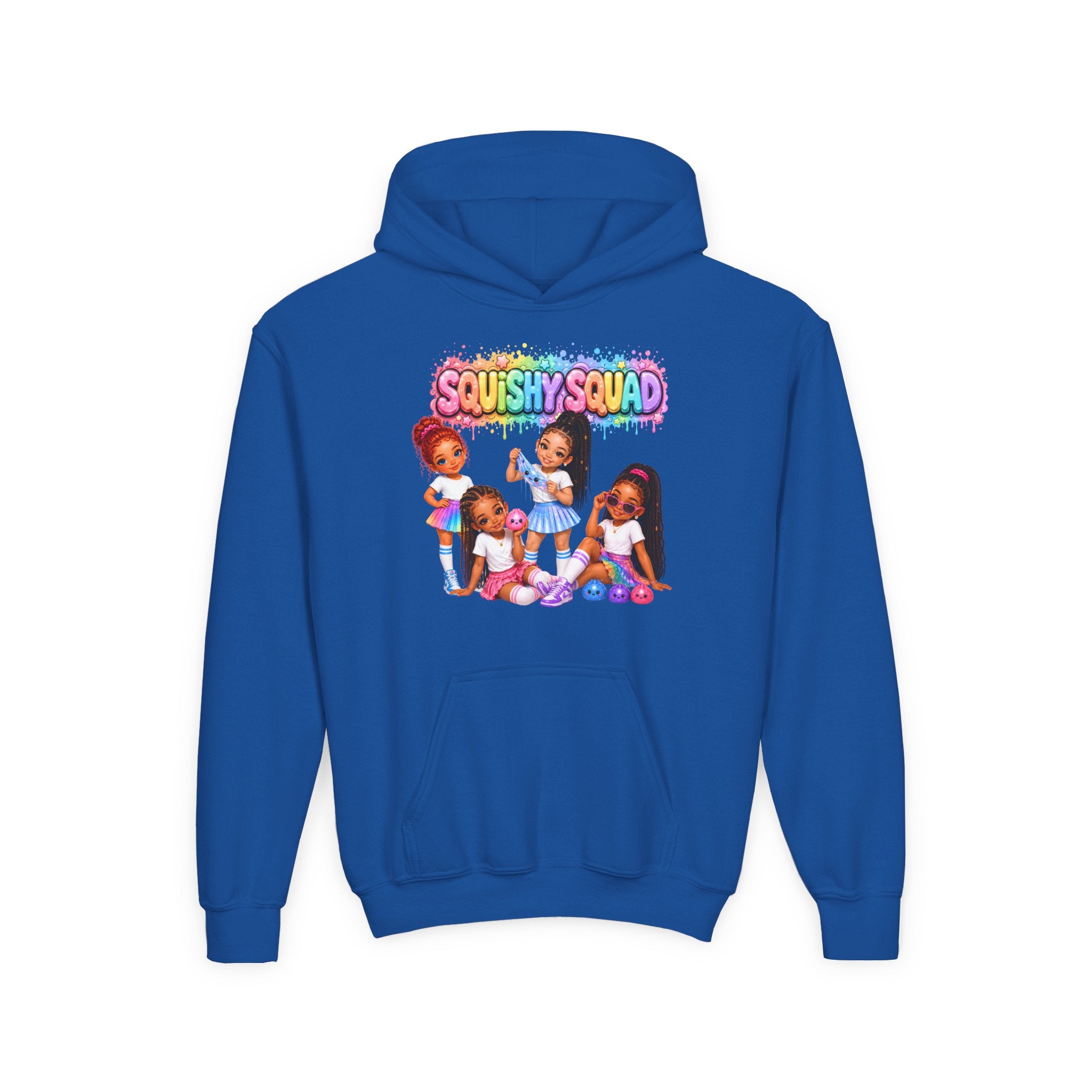 Girls' "SQUiSHY SQUAD" - Kids Pullover Hoodie