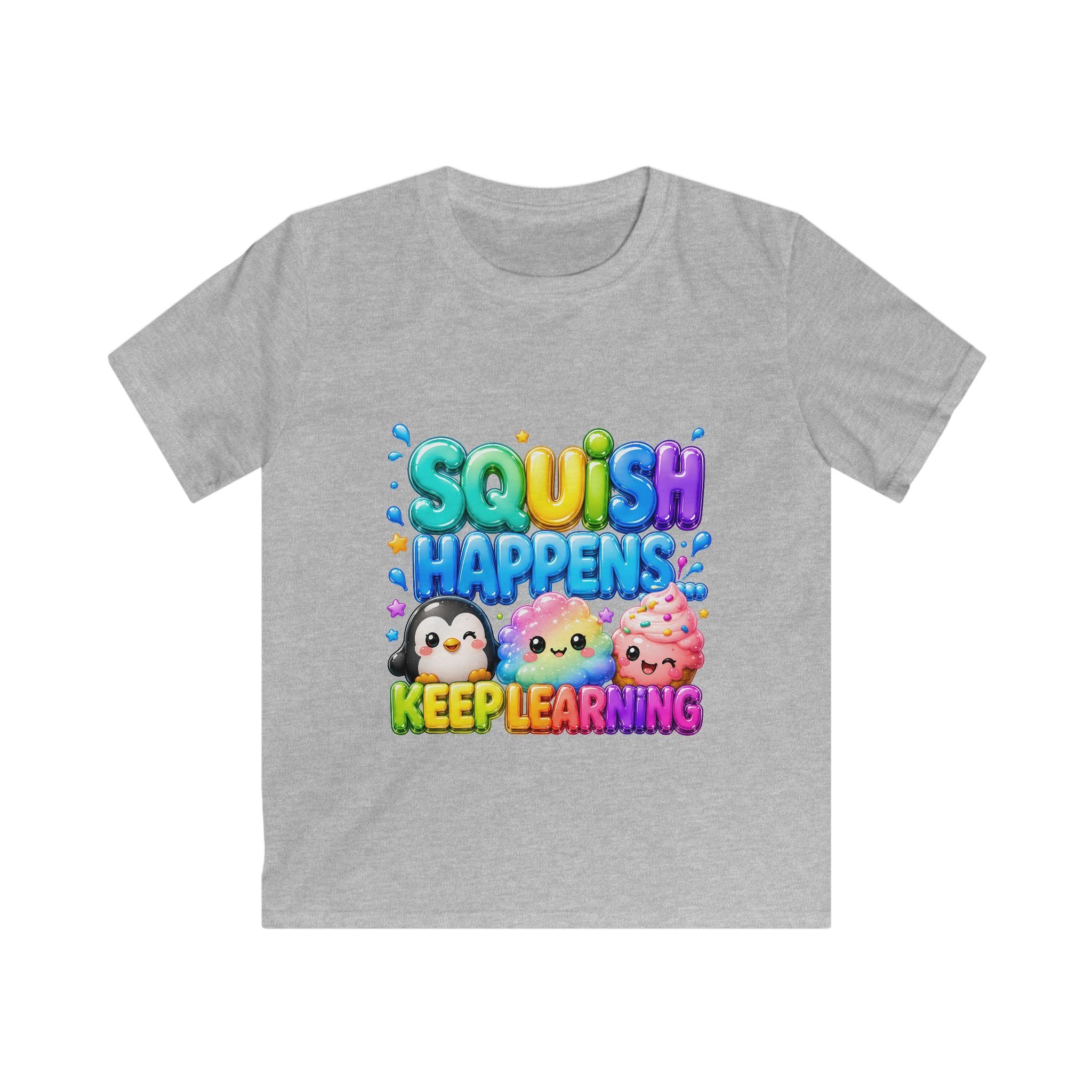 "SQUiSH HAPPENS, KEEP LEARNING" Kids Graphic T-shirt