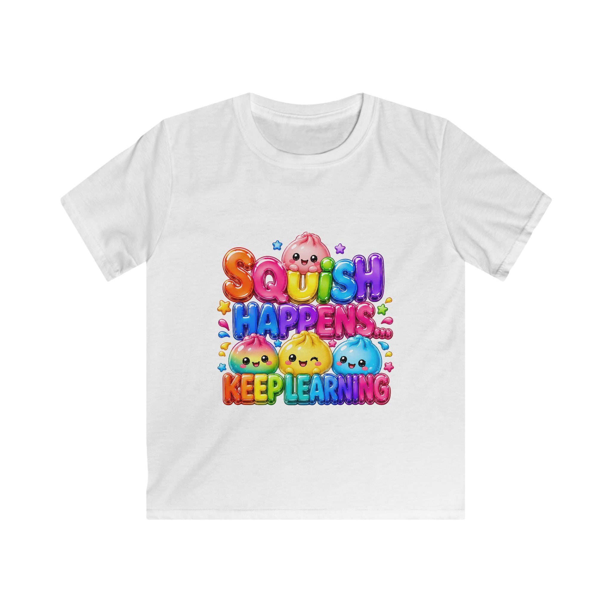 "SQUiSH HAPPENS, KEEP LEARNING" Kids Graphic T-Shirt
