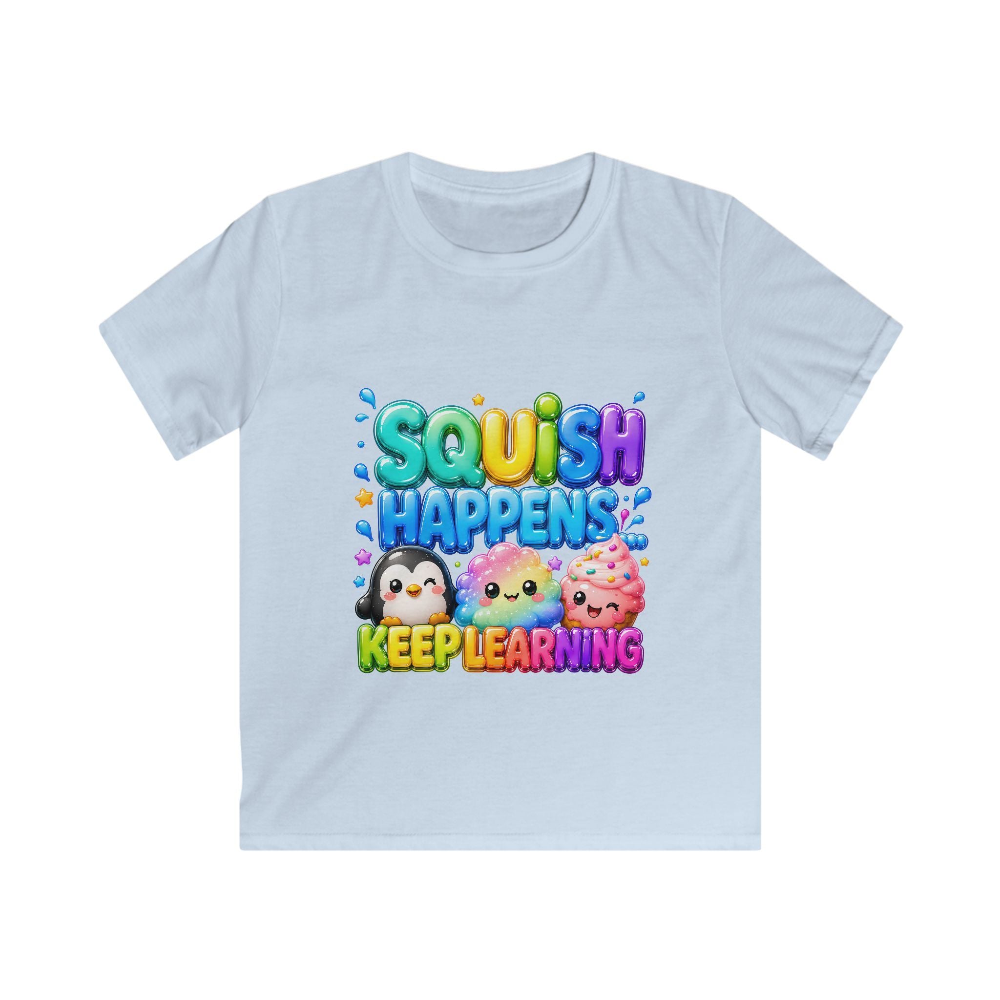 "SQUiSH HAPPENS, KEEP LEARNING" Kids Graphic T-shirt